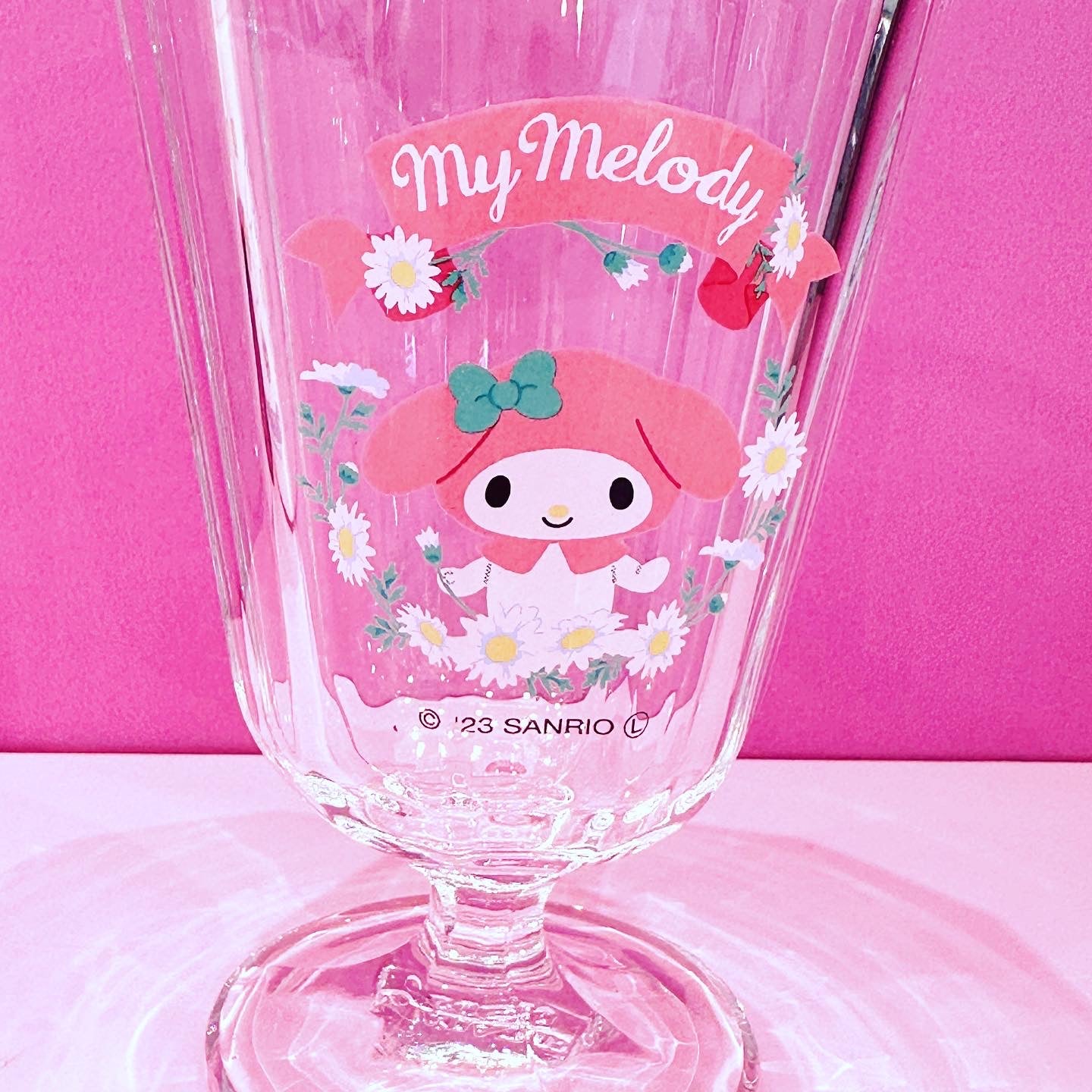 SANRIO ORIGINAL MY MELODY STEMWARE GLASS