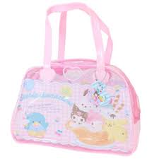 SANRIO ORIGINAL CHARACTERS VINYL BOSTON BAG