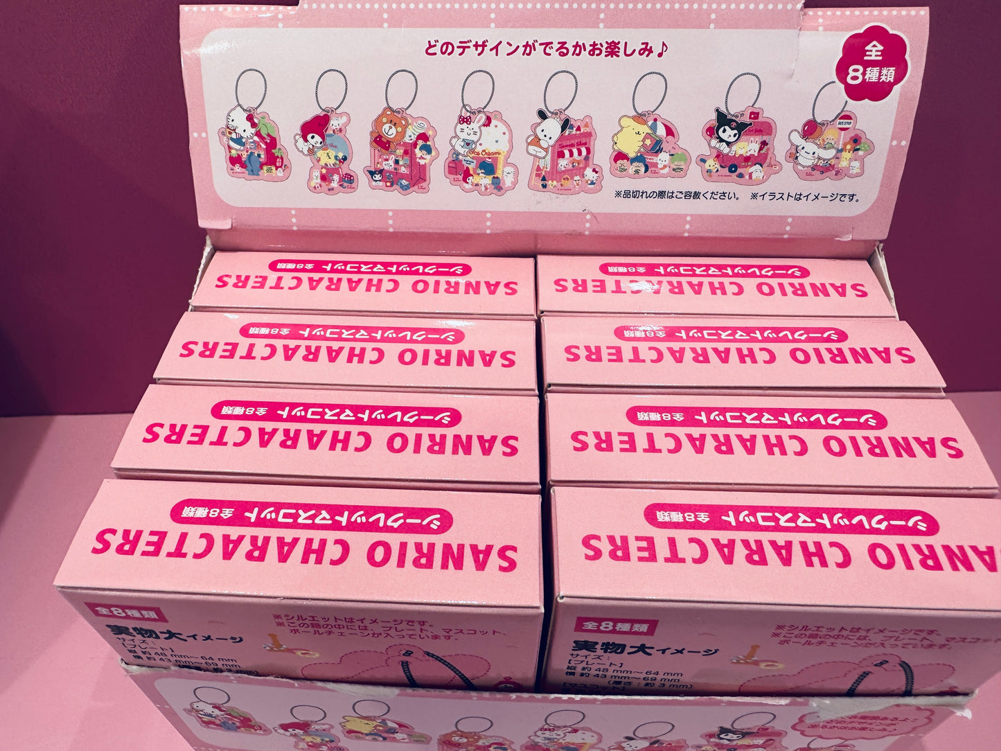 SANRIO CHARACTERS TREND BLAND BOX KEYCHAIN