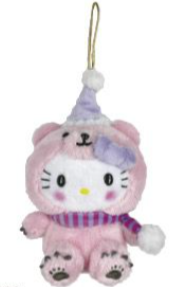 HELLO KITTY MASCOT ORNAMENT PINK POLAR BEAR
