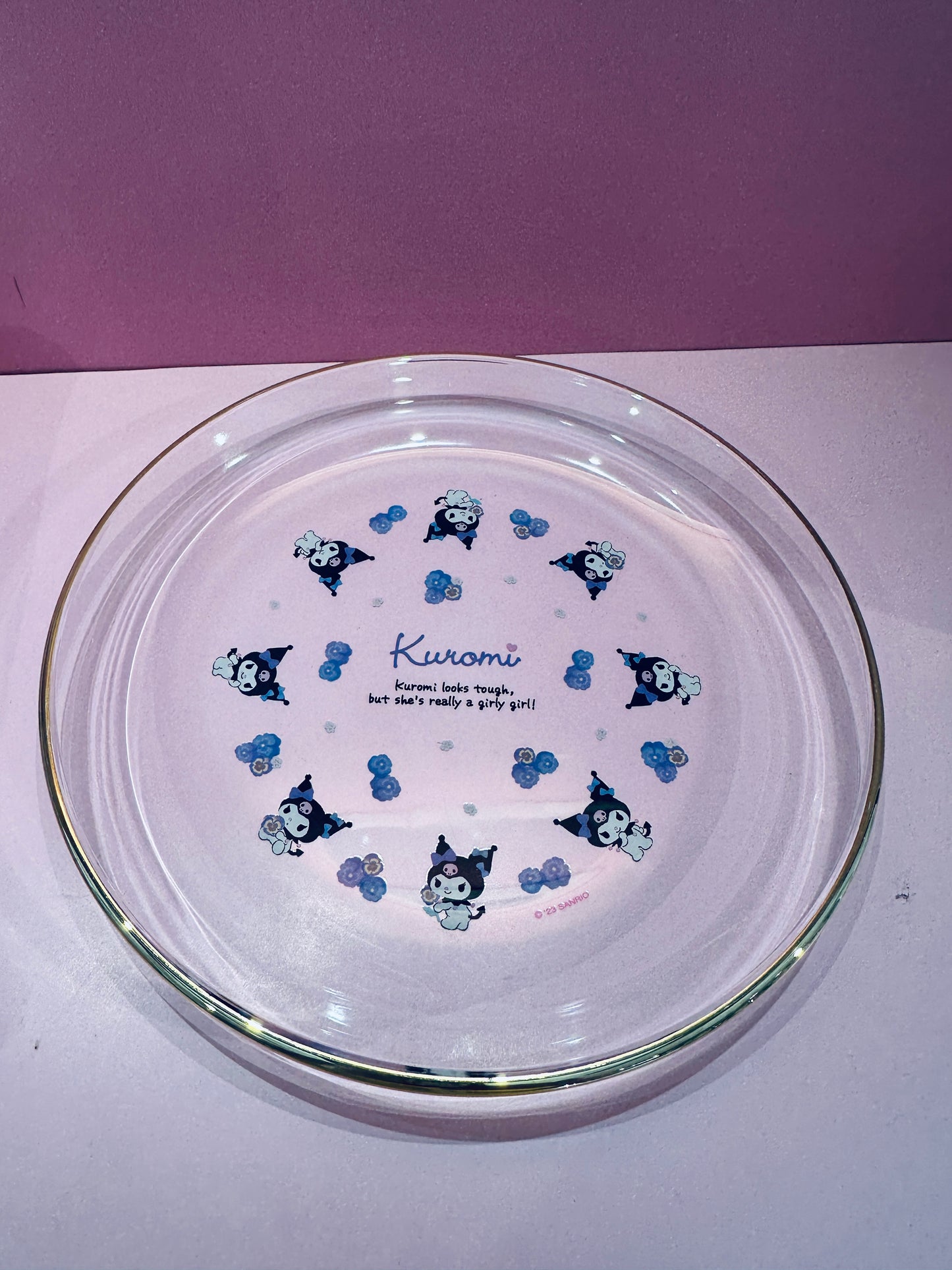 SANRIO ORIGINAL KUROMI GLASS PLATE