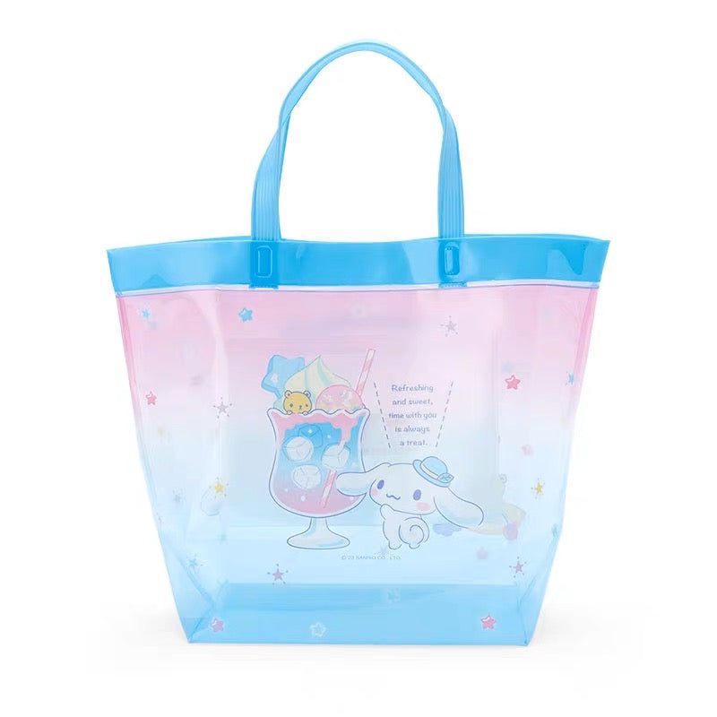 SANRIO CINNAMOROLL VINYL BUCKET BAG ICE