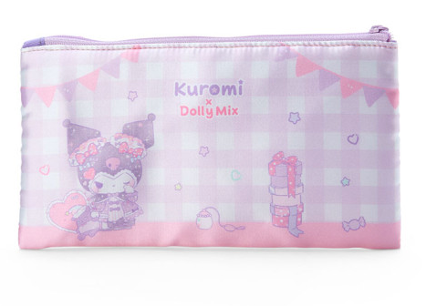SANRIO JAPAN ORIGINAL KUROMI DOLLY MIX FLAT POUCH