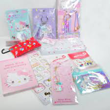 SANRIO JAPAN ORIGINAL HELLO KITTY 50TH ANNIVERSARY STICKERS PACK SET