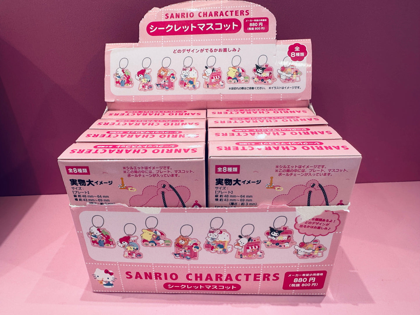 SANRIO CHARACTERS TREND BLAND BOX KEYCHAIN