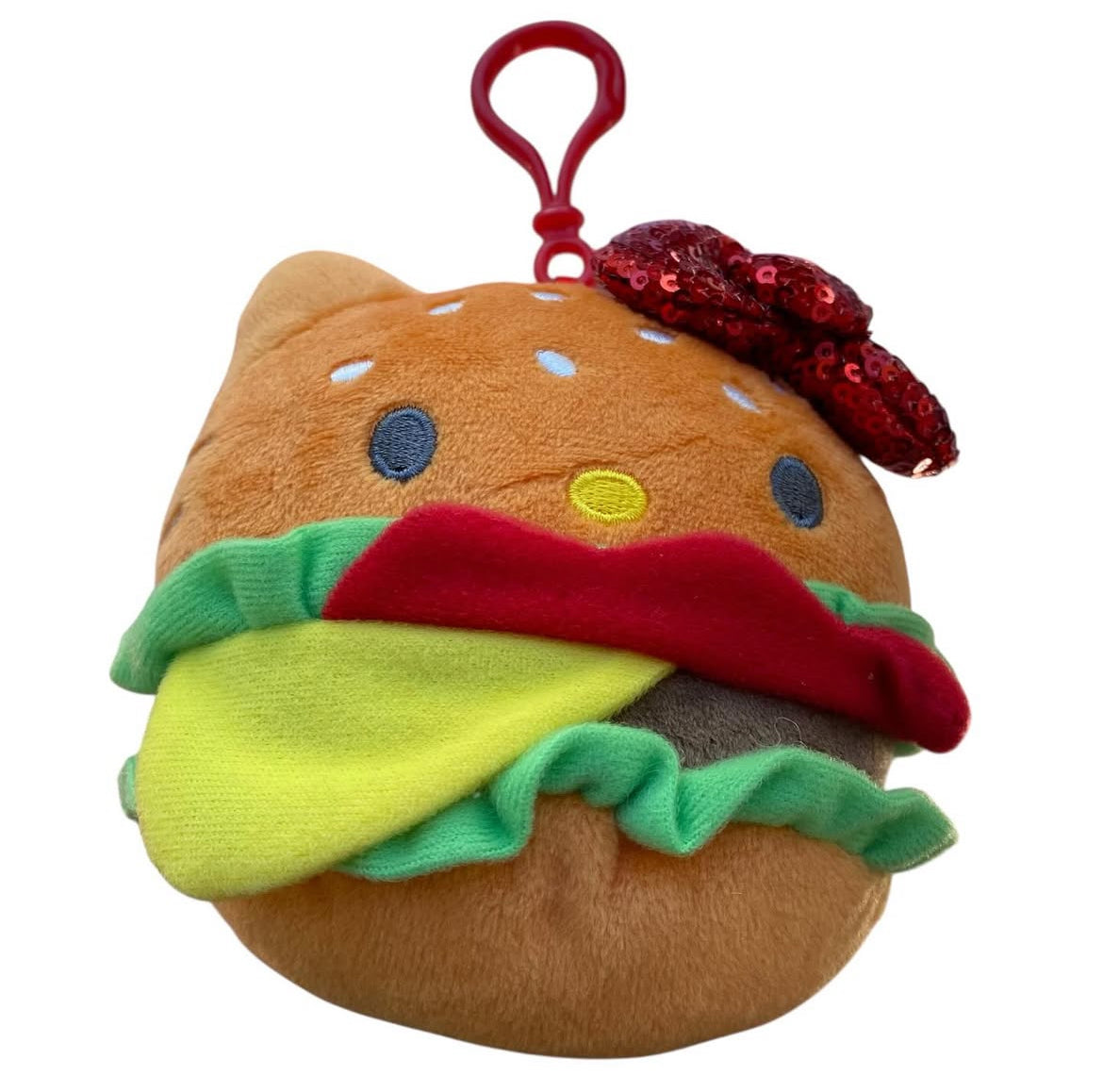 SANRIO HELLO KITTY BURGER SHOP MASCOT CLIP / PLUSH