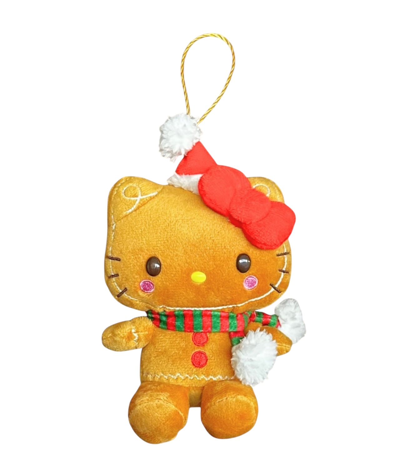 SANRIO HELLO KITTY MASCOT ORNAMENT IN GINGERBREAD