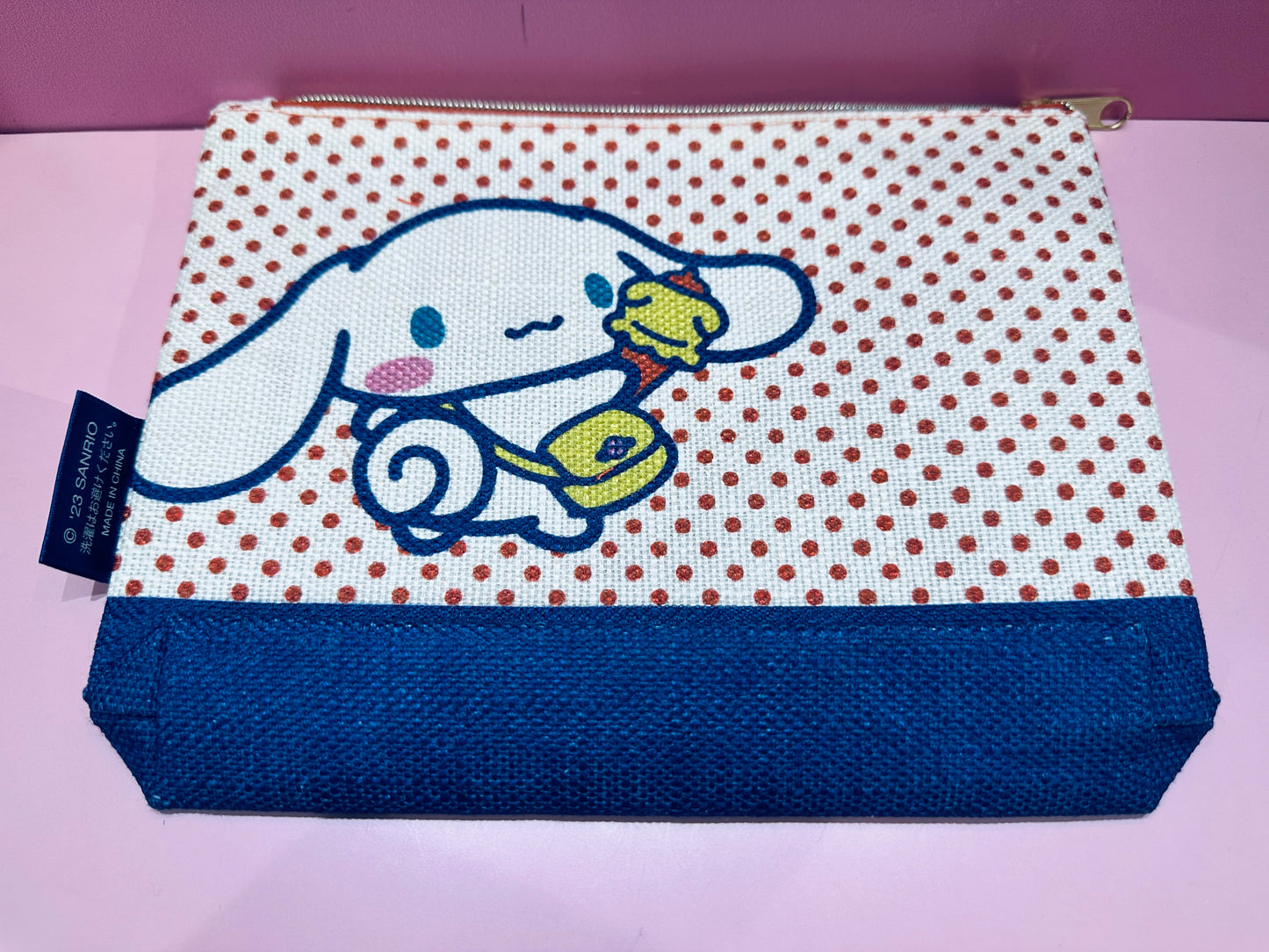 SANRIO CHARACTERS CINNAMOROLL CAVAS POUCH 2023 RETRO 9