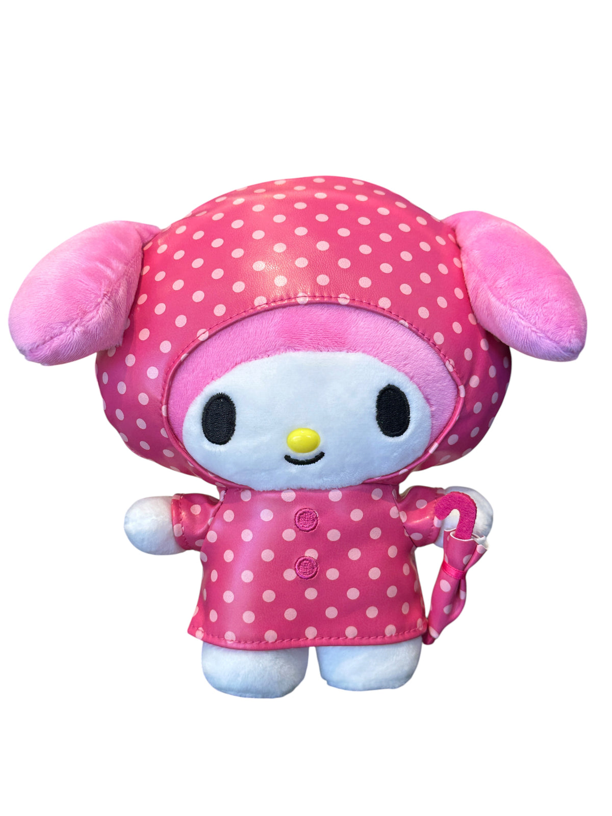SANRIO MY MELODY 7 IN STANDING PLUSH RAINCOAT