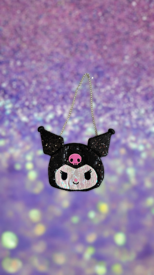 SANRIO KUROMI SPANGLE COIN PURSE