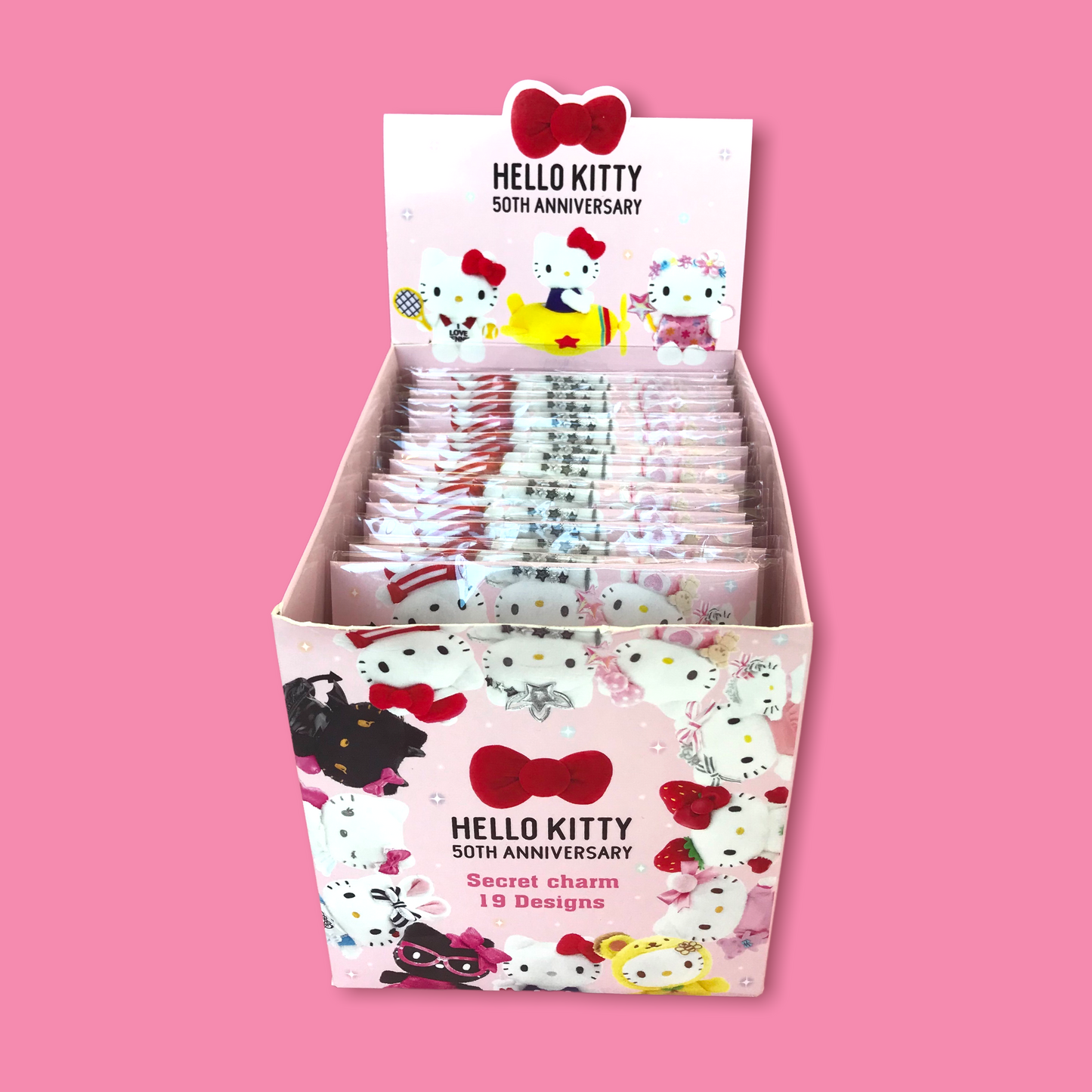 SANRIO JAPAN ORIGIAL HELLO KITTY 50TH ANNIVERSARY ACRYLIC CHARM BLIND BOX