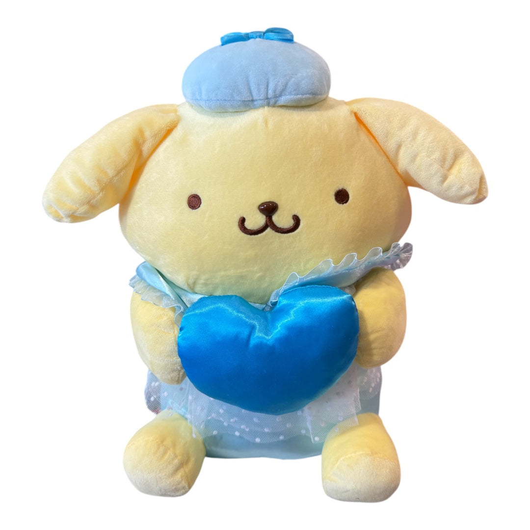 SANRIO POMPOMPURIN 12 IN PLUSH SOMETHING BLUE