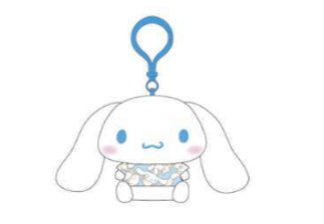 SANRIO CINNAMOROLL PATTERN HANGING MASCOT CLIP ON PLUSH CN