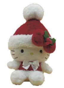 SANRIO HELLO KITTY SANTA CLAUS BEAN DOLL