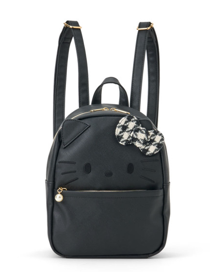 SANRIO ORIGINAL HELLO KITTY FACE-SHAPED BACKPACK MONOCHROME GIRLY