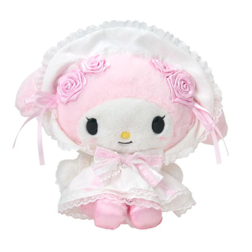 SANRIO ORIGINAL MY MELODY PLUSH TOY WHITE FRILL