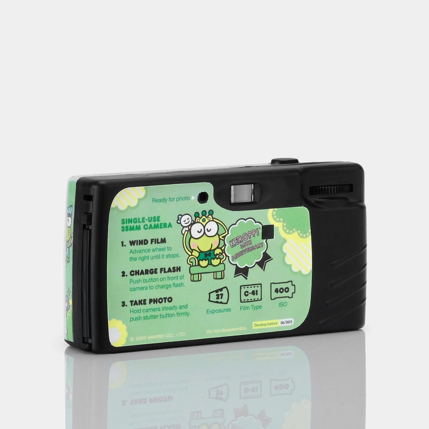 SANRIO KEROPPI SINGLE USE 35MM FILM CAMERA WITH FILM