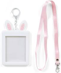 SANRIO JAPAN ORIGINAL WISH ME LANYARD WITH KEYCHAIN PHOTO FRAME
