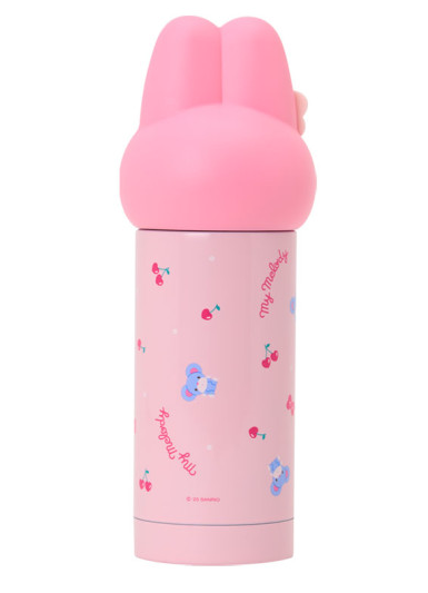 SANRIO ORIGINAL MY MELODY FACE SHAPED STAINLESS STEEL BOTTLE