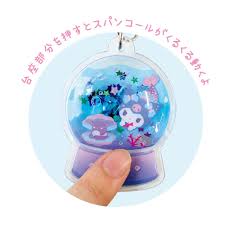 SANRIO JAPAN ORIGINAL KUROMI SNOW DOME KEYCHAIN