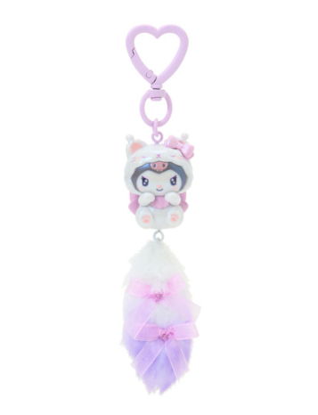 SANRIO ORIGINAL KUROMI DANGLING TAIL MASCOT STRAP MILKY KITTEN