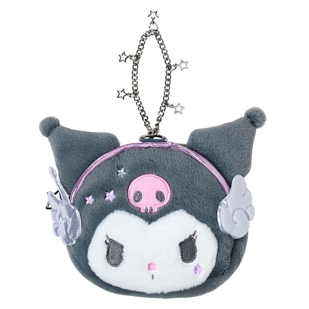 SANRIO ORIGINAL KUROMI FACE SHAPED POUCH TOKIMEKI PLANET