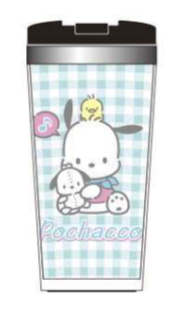 SANRIO POCHACCO DIECUT PASTEL CHECK TUMBLER