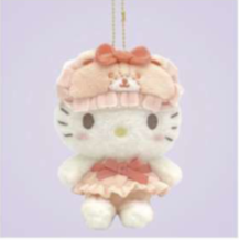 SANRIO ORIGINAL HELLO KITTY PAJAMAS MASCOT W/ BALL CHAIN KT