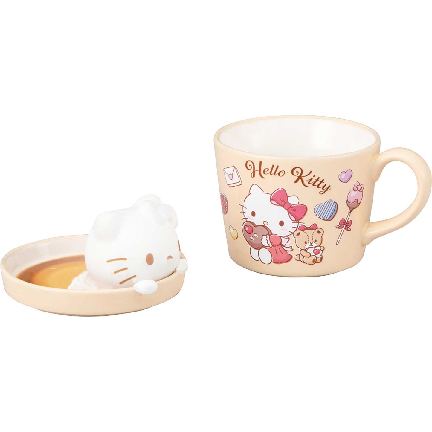 SANRIO HELLO KITTY MASCOT MUG CAFE LATTE ART