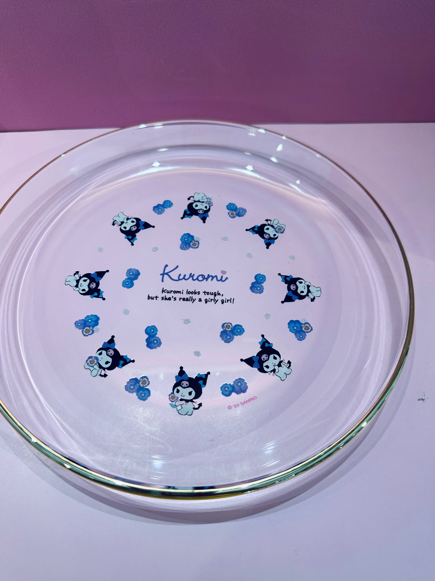 SANRIO ORIGINAL KUROMI GLASS PLATE