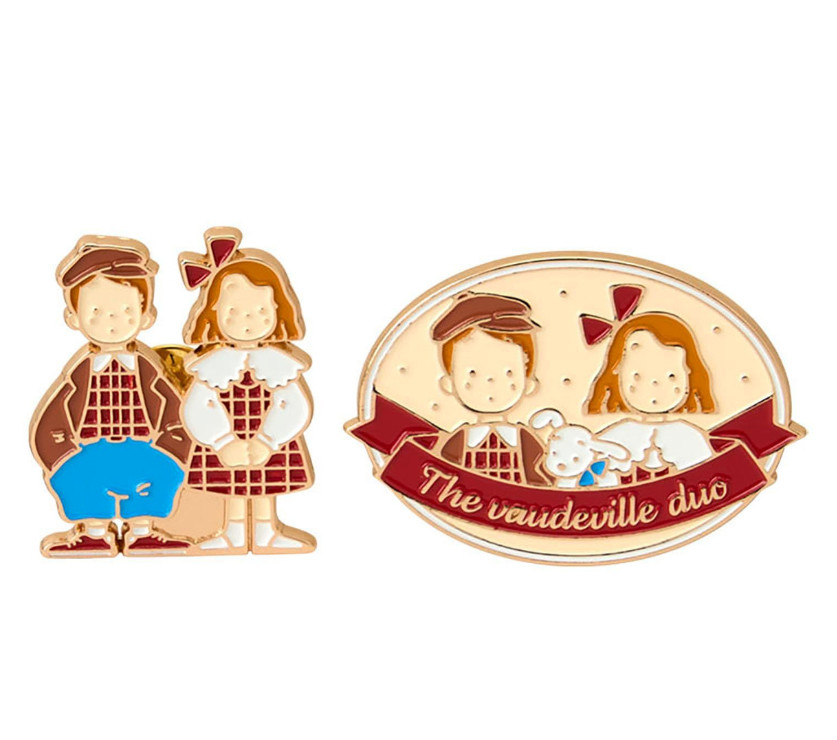 SANRIO ORIGINAL THE VAUDEVILLE DUO TINY PIN BADGE SET (COUPLE LOOKBOOK)