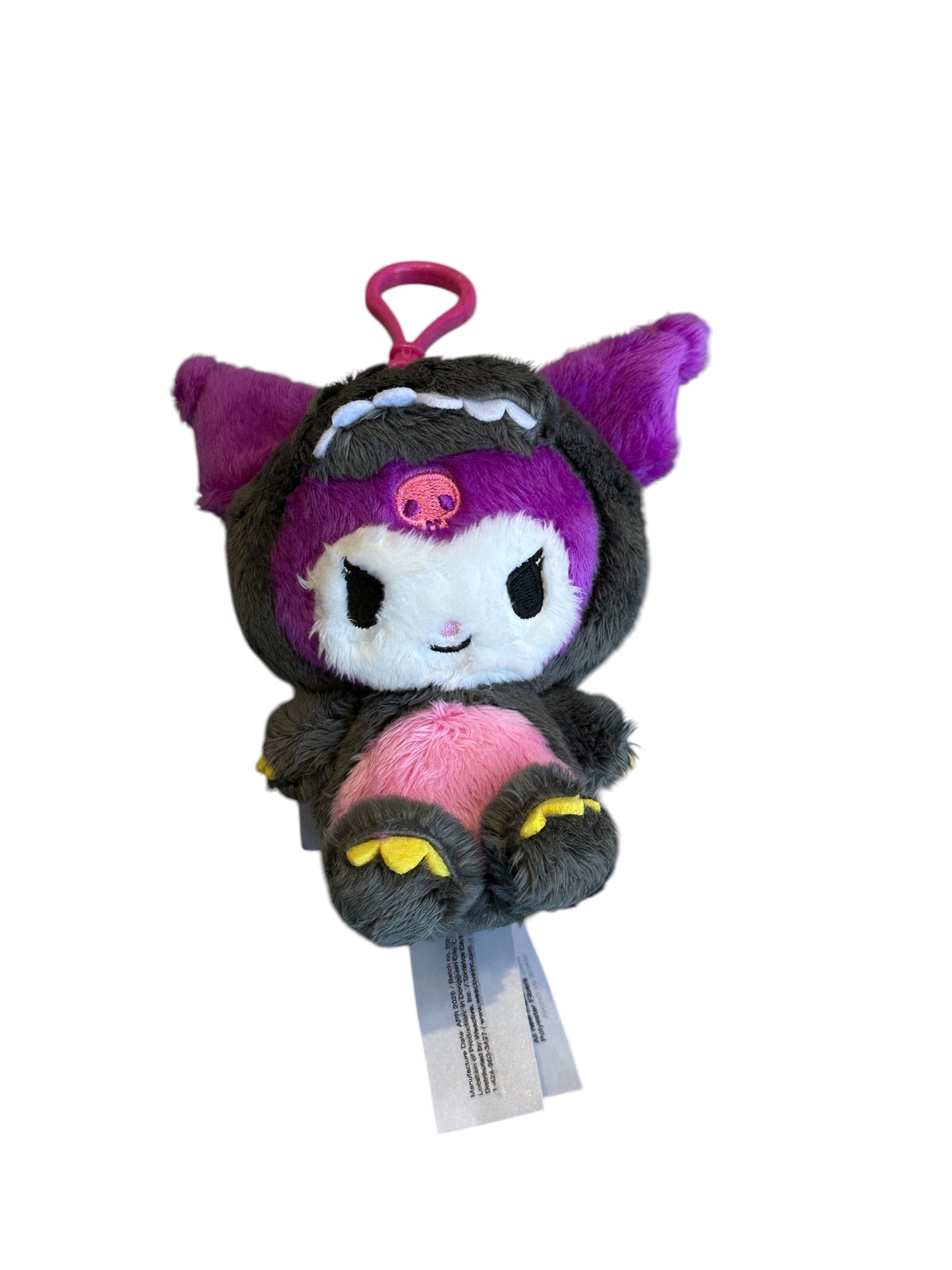 SANRIO KUROMI MASCOT CLIP ON DINOSAUR