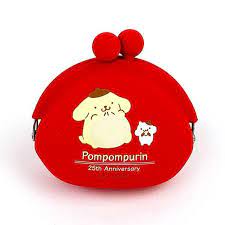 SANRIO ORIGINAL POMPOMPURIN SILICON COIN PURSE RED 25TH
