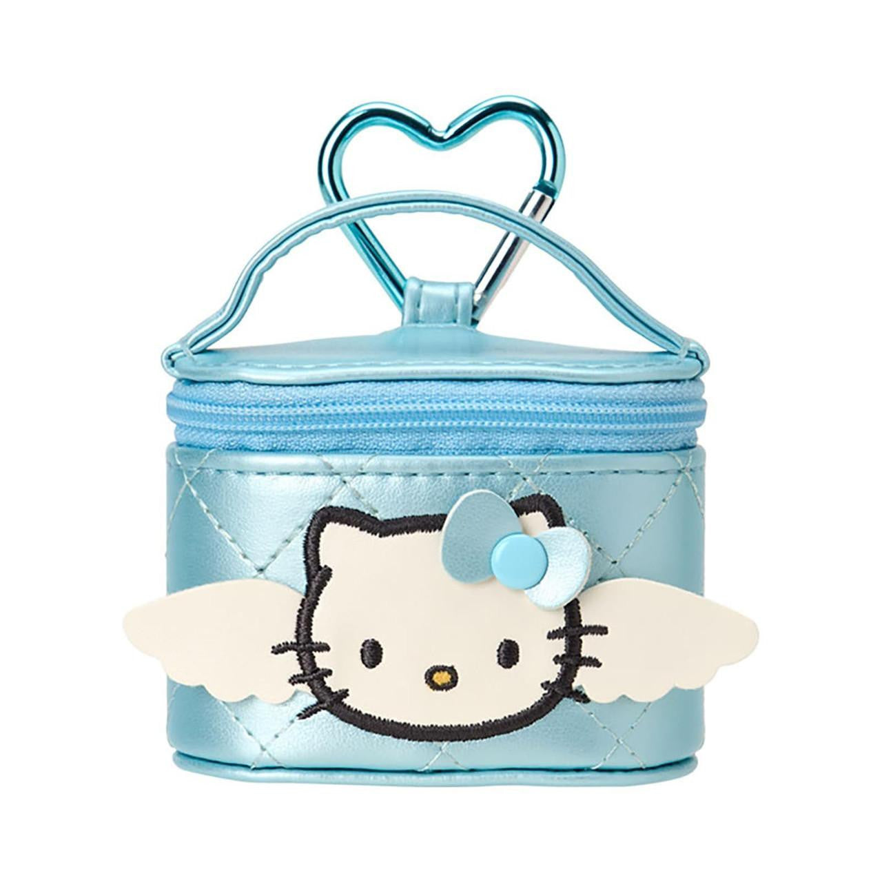 SANRIO ORIGINAL HELLO KITTY VANITY SHAPED MINI ACCESSORY CASE MINIATURE QUILT BLUE