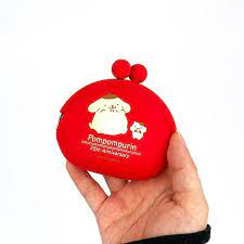 SANRIO ORIGINAL POMPOMPURIN SILICON COIN PURSE RED 25TH