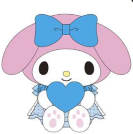 SANRIO MY MELODY 12 IN PLUSH SOMETHING BLUE