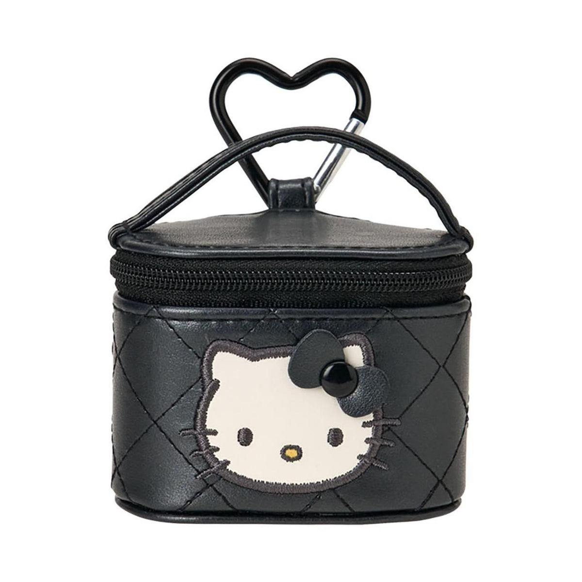 SANRIO ORIGINAL HELLO KITTY VANITY SHAPED MINI ACCESSORY CASE MINIATURE QUILT BLACK
