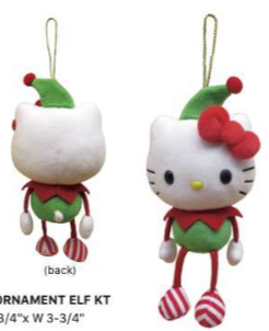SANRIO HELLO KITTY SWING LIMBS ORNAMENT ELF