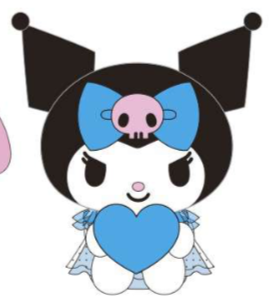 SANRIO KUROMI 12 IN PLUSH SOMETHING BLUE