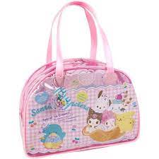 SANRIO ORIGINAL CHARACTERS VINYL BOSTON BAG