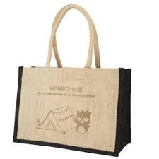 SANRIO ORIGINAL BADTZ MARU JUTE TOTE BAG