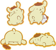 SANRIO JAPAN ORIGINAL POMPOMPURIN BOUNCY BUTT STICKER SET