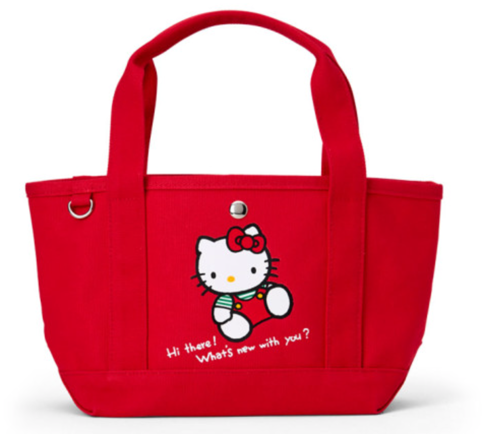 SANRIO ORIGINAL HELLO KITTY RETRO NOSTALGIA RED MINI TOTE BAG