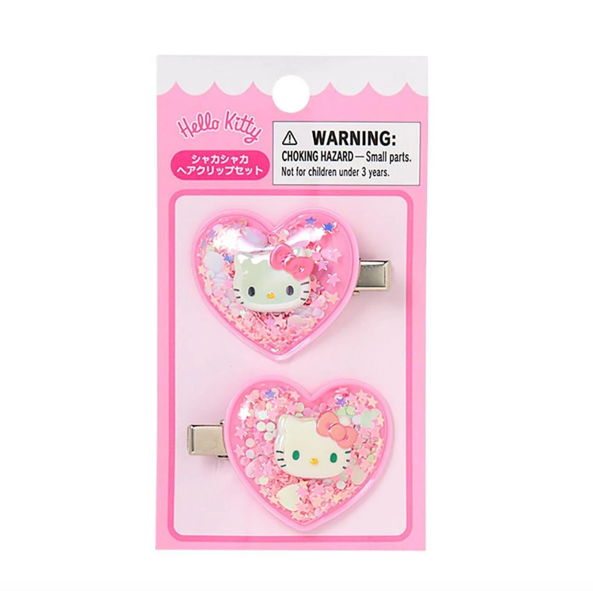 SANRIO ORIGINAL HELLO KITTY KIDS SHAKING HAIR CLIP SET