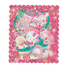 SANRIO ORIGINAL CHARACTERS FLAKE CHRISTMAS STICKER 2024