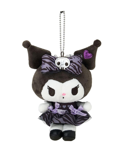 SANRIO ORIGINAL KUROMI MASCOT HOLDER MONOTONE ANIMAL