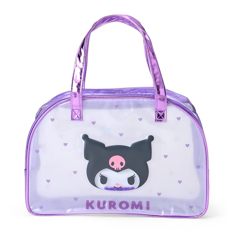 SANRIO ORIGINAL KUROMI CLEAR BOSTON BAG SPARKLING HEART