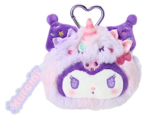 SANRIO ORIGINAL KUROMI COLORFUL POP MONSTER FACE-SHAPED POUCH