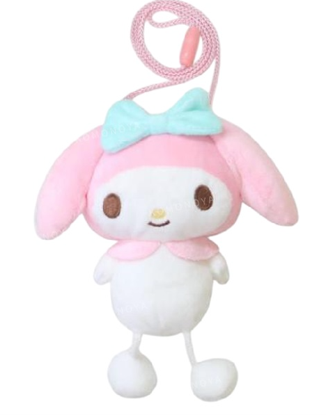 SANRIO ORIGINAL MY MELODY DANGLING FEET NECK POUCH