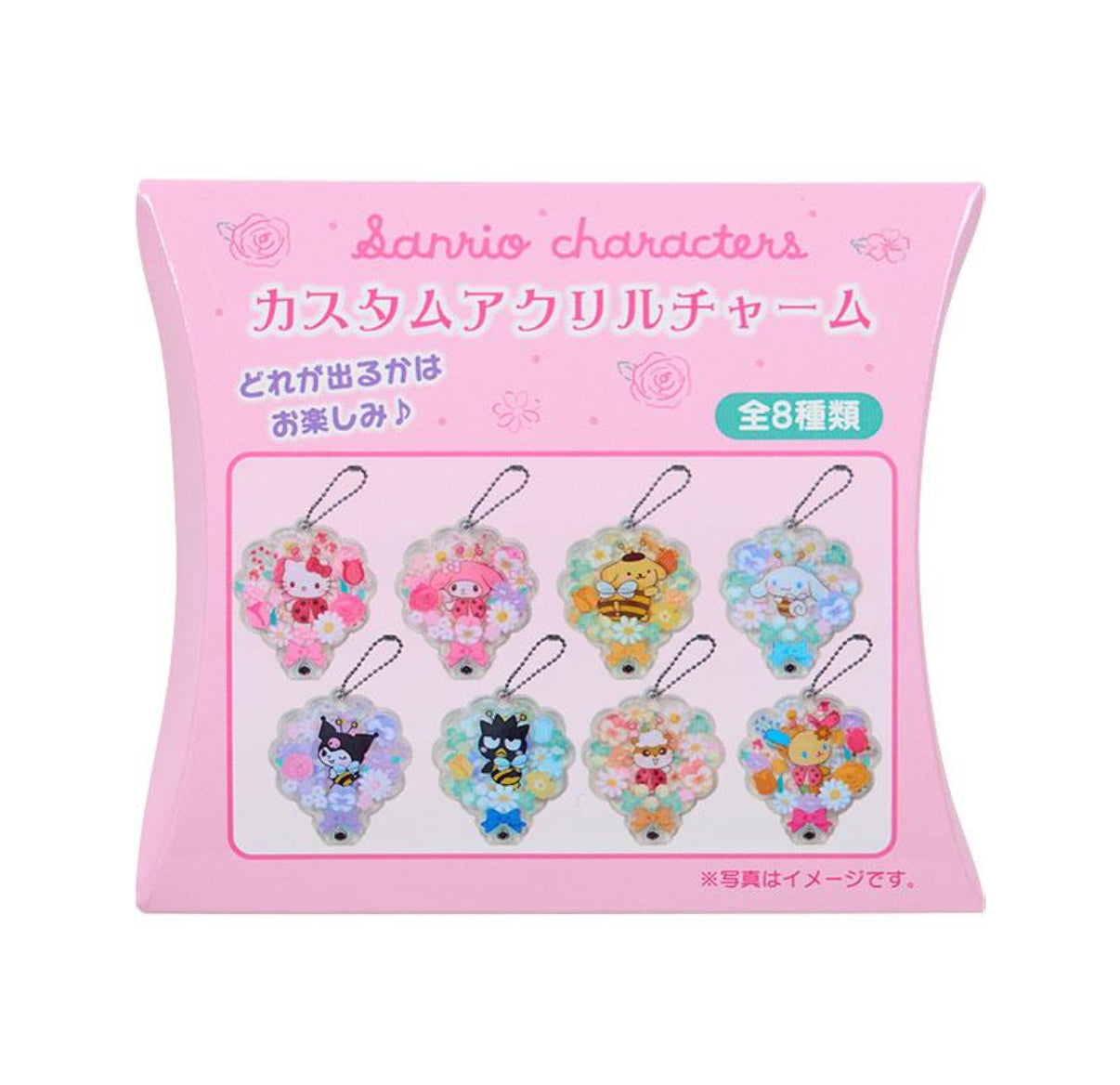 SANRIO CHARACTERS LADYBUG & BEE ACRYLIC KEYCHAIN BLIND BOX
